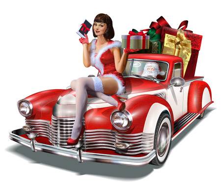 81781833-kerstmis-pin-up-meisje-met-cadeau-doos-in-de-handen-tijdens-het-zitten-op-de-retro-auto-